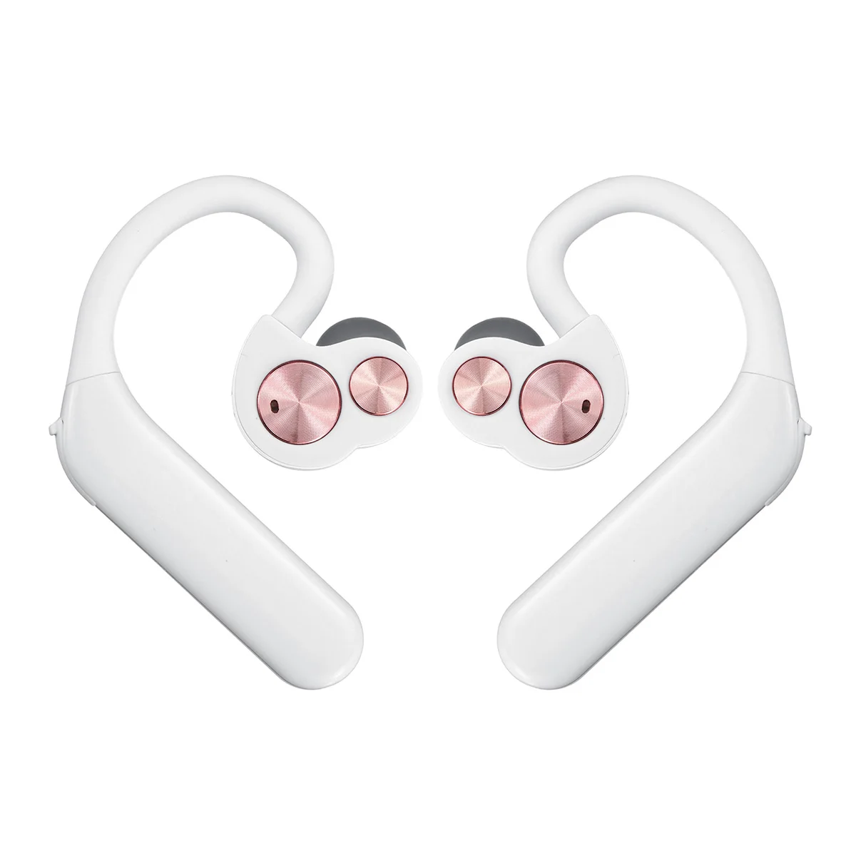 Белый TWS bluetooth 5,0 Висячие Наушники ушные крючки безболезненные наушники беспроводные двусторонние стерео IPX7 водонепроницаемая Спортивная гарнитура - Цвет: Белый