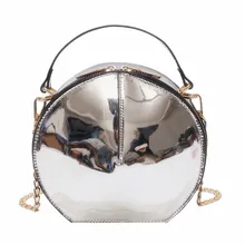 Горячая Круговой дизайн Модная женская сумка через плечо кожаная женская сумка через плечо дамская сумочка круглая Сумка Bolsa