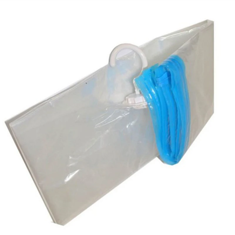 Сумка для хранения ткани прозрачная вакуумная пыльная компрессионная сумка для хранения с крюком переносная подвесная сумка для хранения EJ973470