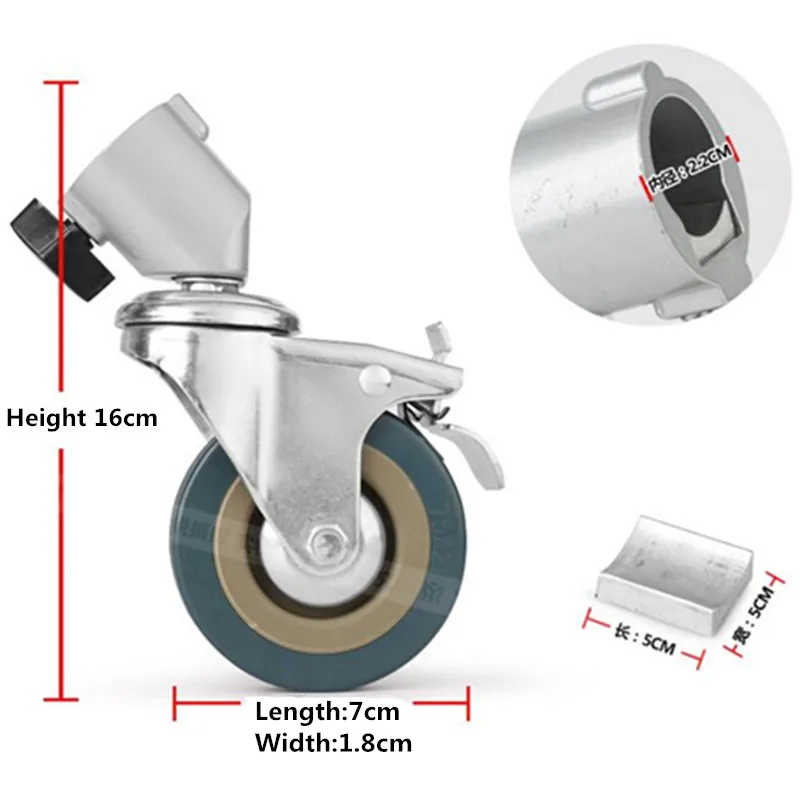 3 шт 22 мм фотография сверхмощное универсальное колесико для светильник и штанга для фотостудии Аксессуары для фотостудии