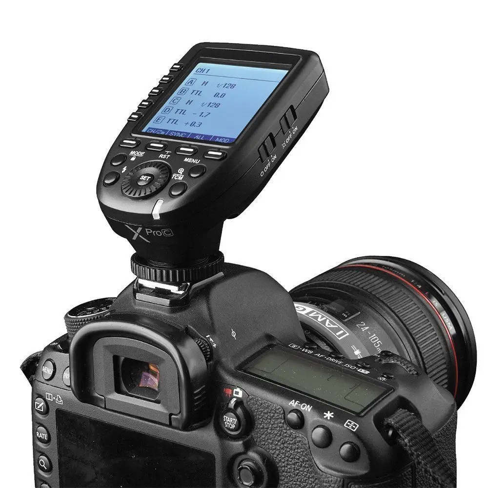 Godox XPro C Flash Trigger передатчик E TTL II 2 4G Беспроводная X СИСТЕМА HSS + XTR 16S приемник для Canon