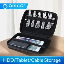ORICO планшет сумка для хранения с ручкой для HDD Мощность банк планшет кабель жесткого диска защитная сумка Водонепроницаемый фирмы Портативный