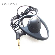 Linhuipad 3.5MM MONO Soft Single Side Ear Hook earphones earbuds For Tour Guide System Monitor System Receiver 100 PCS/LOT