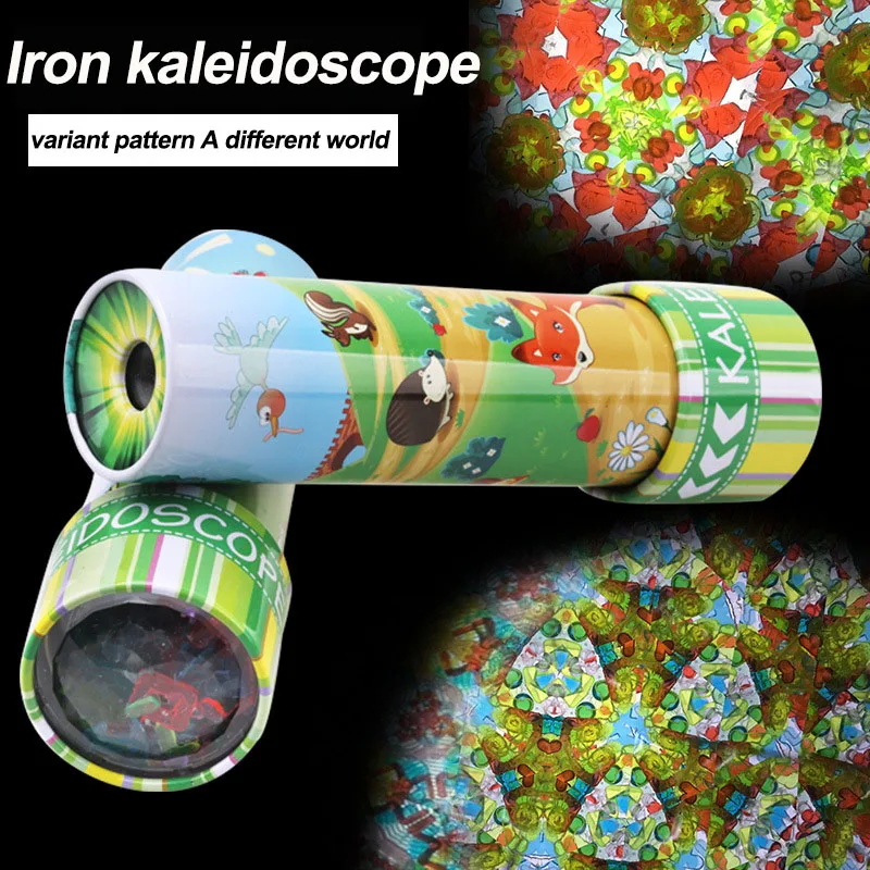 Children Toys Kaleidoscope Toy 1pcs Large Rotating Kaleidoscope of Sheet Metal Parts