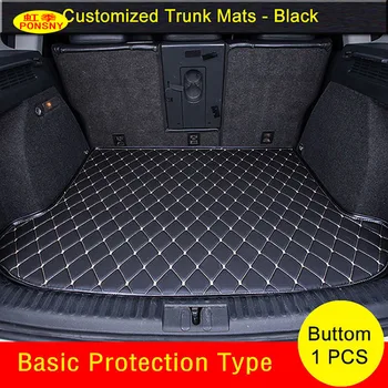 

PONSNY Car Trunk Mats Specially for Chevrolet Cruze Malibu Tracker Trax Soul Trunk Carpets Waterproof Trunk Rugs