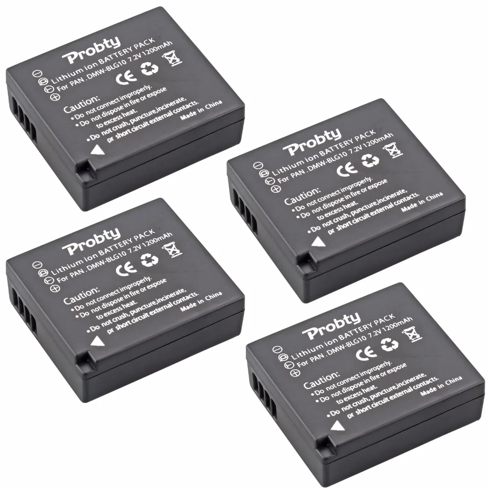 4 шт. Probty DMW BLG10 батарея для Panasonic DC ZS70 DMC GX80 GX85 ZS60 ZS100 GF6 GX7K LX100K|s60 battery|battery forbatteries batteries