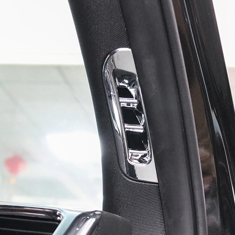 

ABS Plastic For Jeep Grand Cherokee 2014-2017 Car front Small air outlet Decoration Cover Trims Car Styling Accessories