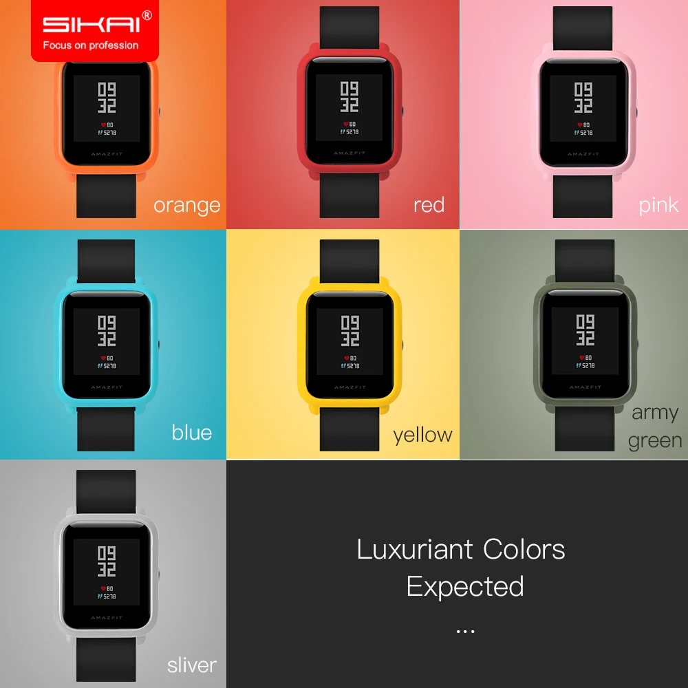 SIKAI патент жесткий пластиковый защитный чехол для Amazfit протектор для часов чехол для Xiaomi Huami Amazfit Bip Youth lite чехол