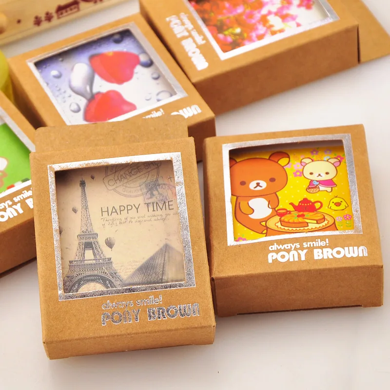 

40pcs/set 7*5.8cm Creative Cute Cartoon Import White Card Mini Postcard Message Card Blessing Greeting Card For Bookmarks