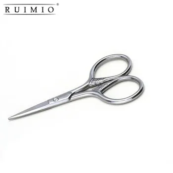 

Stainless Steel Men Mustache Trimming Shear Beard Scissors For Facial Body Beauty Mini Small Bend Blade Makeup Tool Shear Trim