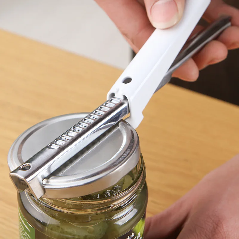 Bottle Stainless Can Opener Jar Easy Adjustable Steel Kitchen Tool Manual 
