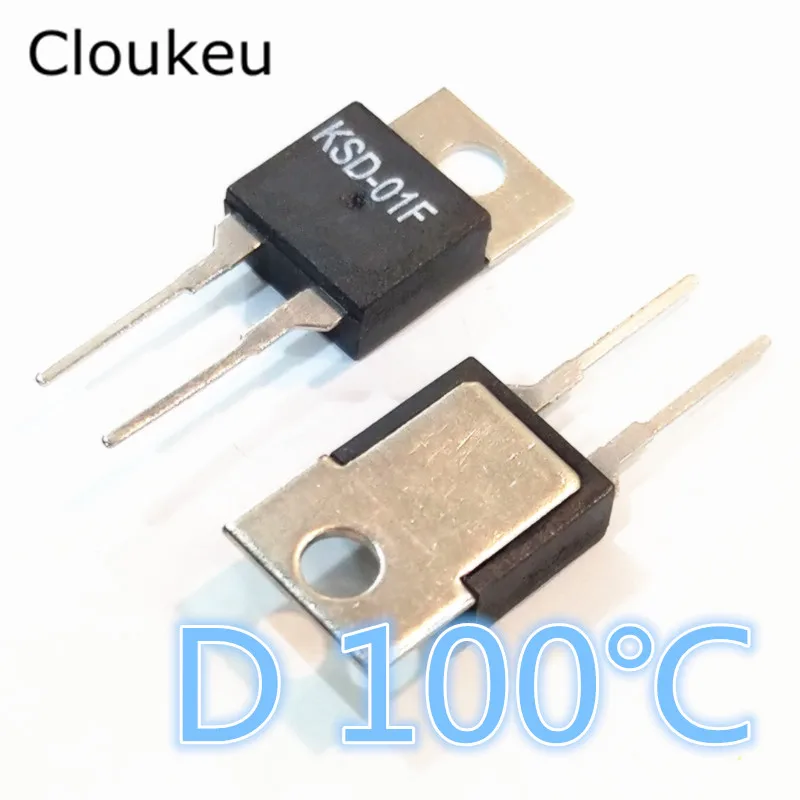 

KSD-01F JUC-31F D100C TO-220 Temperature Switch relay Thermal control Normally closed 100 Centigrade