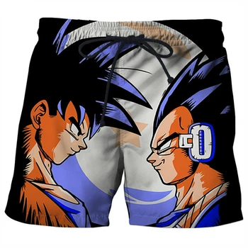 

Dragon Ball Shorts Men Women 3D Printed Super Saiyan Board Shorts Harajuku Streetwear Beach Shorts T5