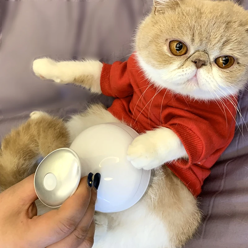 Силиконовая расческа массажер для головы домашних животных электрический USB Съемный легко очищается кошка Массажная палка для чесания спины синий белый розовый