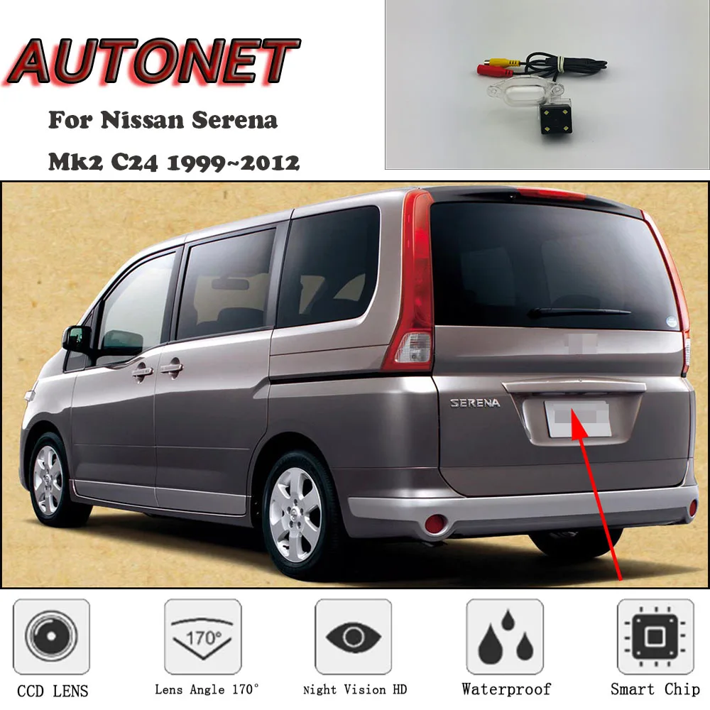 AUTONET HD камера заднего вида ночного видения для Nissan Serena Mk2 C24 1999~ 2012 для ZNA Succe CCD/парковочная камера