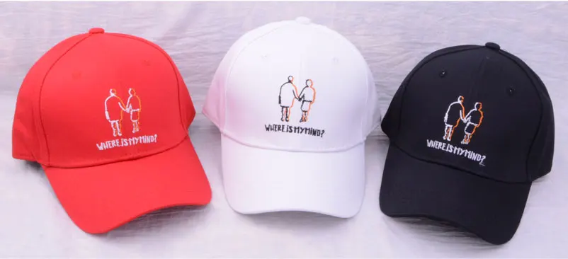 baseball cap men women baseball cap hip hop cotton black white embroidery baseballcap with two men hand in hand Letter cap (11)