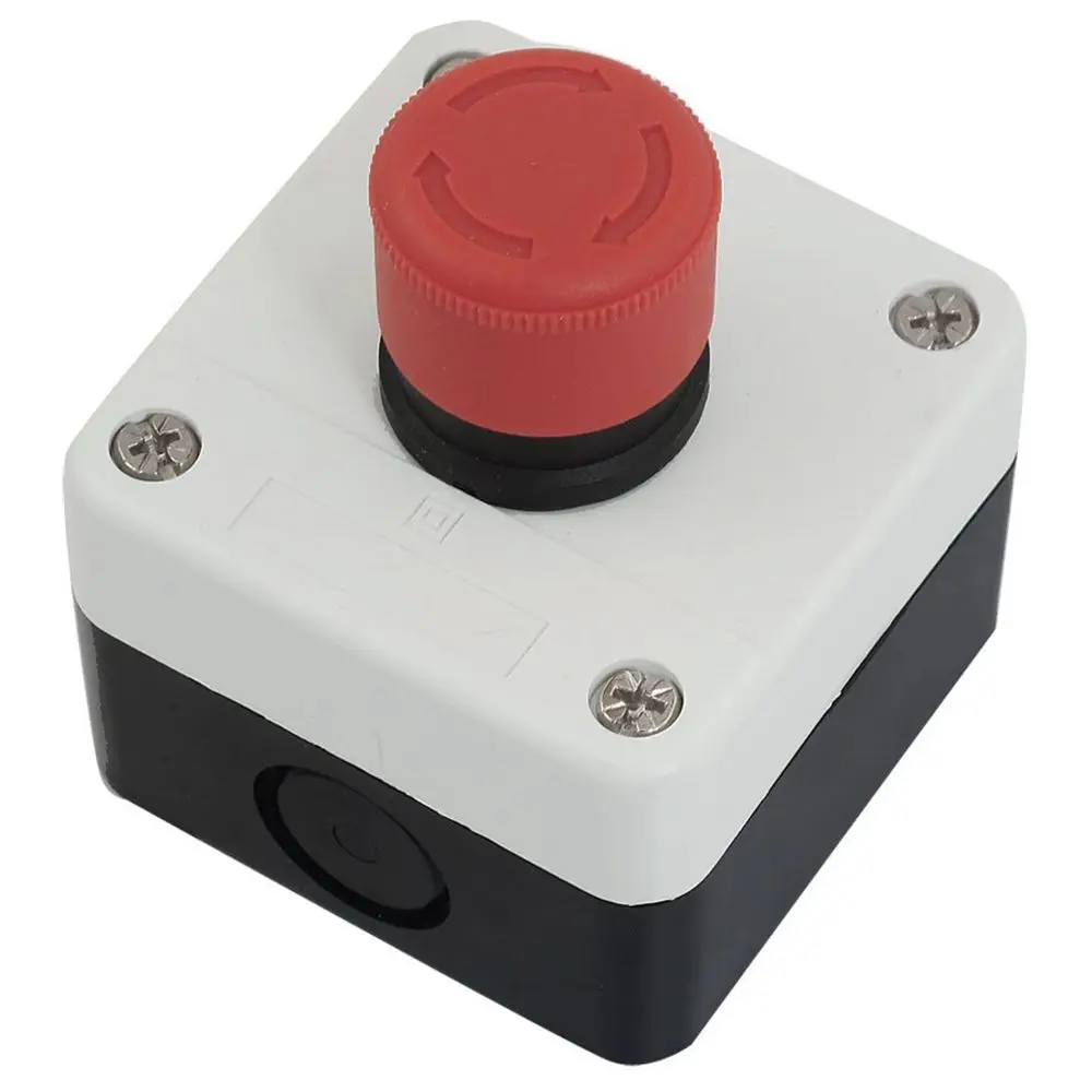 

NC Emergency Stop Sign Latching Push Button Switch Station 600V 10A