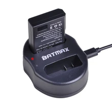 Batmax 1 шт. EN-EL14 EN-EL14A Камера Батарея+ USB Dual Зарядное устройство для Nikon D3100 D3200 D3300 D3400 D3500 D5600 D5100 D5200 P7000