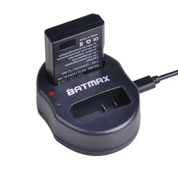 

Batmax 1PC EN-EL14 EN-EL14A Camera Battery+USB Dual Charger for Nikon D3100 D3200 D3300 D3400 D3500 D5600 D5100 D5200 P7000