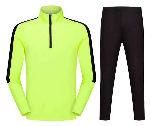 Outdoor Orange Soccer Shirts 2017 Jerseys Suit Football Training Long