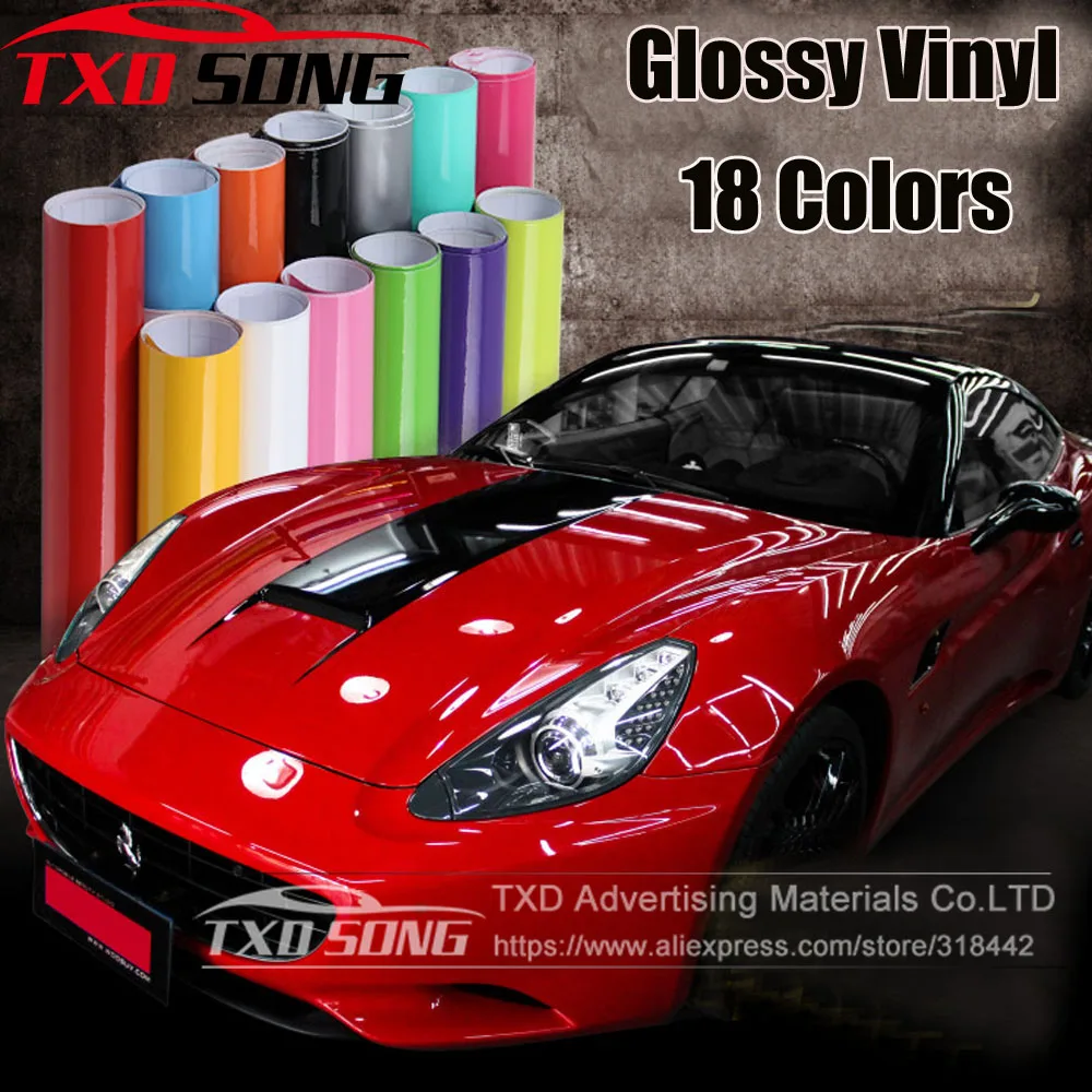 

10/20/30/40/50/60*152CM High Quality White Glossy Vinyl Film Gloss White vinyl Wrap Sticker for Car wrapping With air bubbles