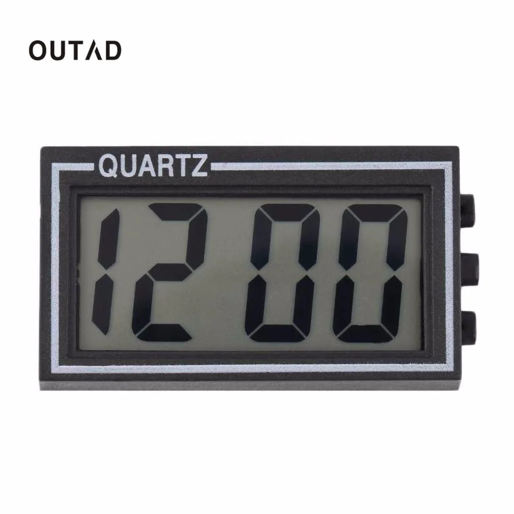 

OUTAD NEW Digital LCD Table Car Dashboard Desk Date Time Calendar Small Clock new arrival