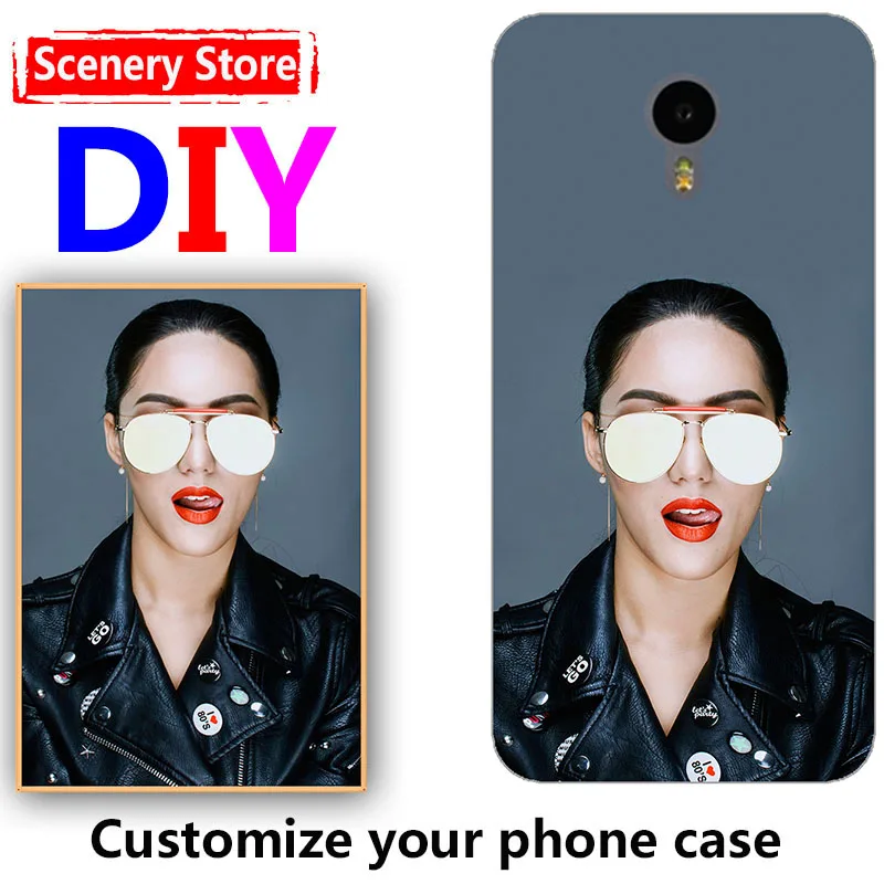 Personalized Custom Picture Cover DIY Phone Case For Meizu MX6 MX 6 5.5&quot Print Photo Name Design Coque | Мобильные телефоны и