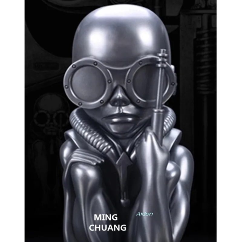 18 &quotСтатуя инопланетянина против Хищника бюст пули Кабс H. R. Giger классический AVP