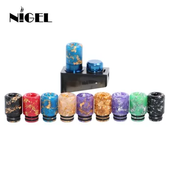 

510 Drip Tip for Smok Alpha Pod Electronic Cigarettes Atomizer Starry Sky Style Long Resin Mouthpiece Vape Accessories