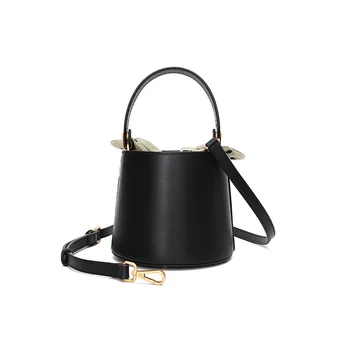 

0408 New Leather Lady Bag 2019 Bow Knot One Shoulder Bags Women Inclined Leather Handbag