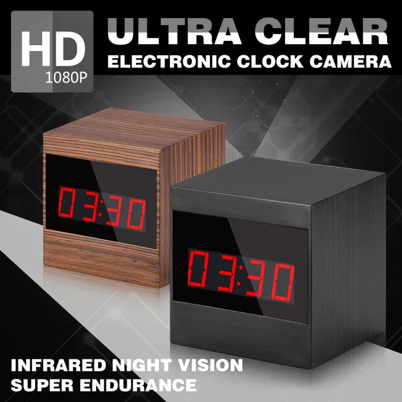 

A10 HD 1080P Infrared Remote Control Night Vision Remote Alarm Clock Camera Motion Detection