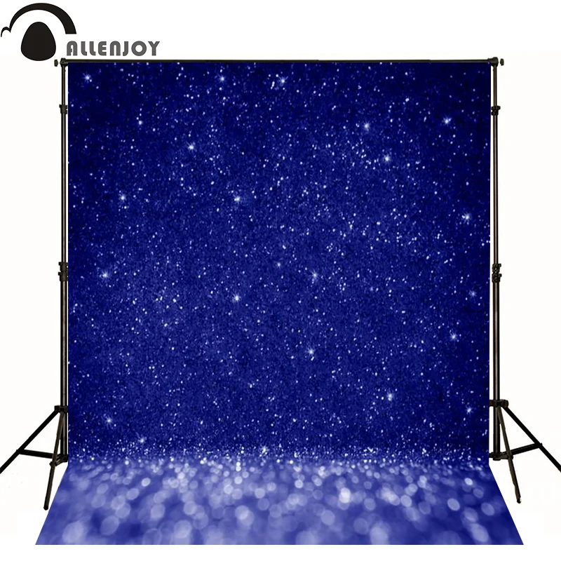 Allenjoy photographic background Blue Star shine bokeh photo backdrops