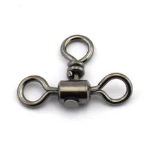 100 шт./лот Рыбалка Вертлюги 3-Ходовой Поворотный шарнир крест-линия прокатки «Три в одном» поворачивается на тест 28 кг/44 кг рыболовные принадлежности