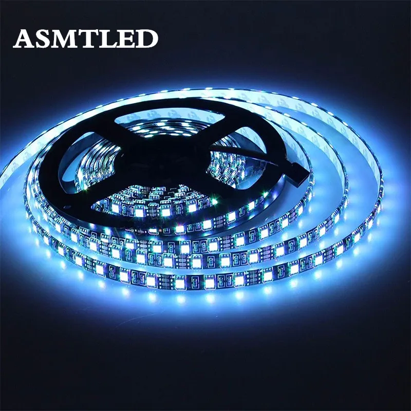 Светодиодная лента 5050 RGB черная печатная плата DC12V гибкая светодиодная лампа 60LED/m
