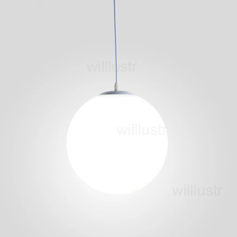  Glass Globe Pendant Lamp Light Hotel Office Restaurant Cafe Bedroom Dinning Room Milk White Ball Ro - 32862233038