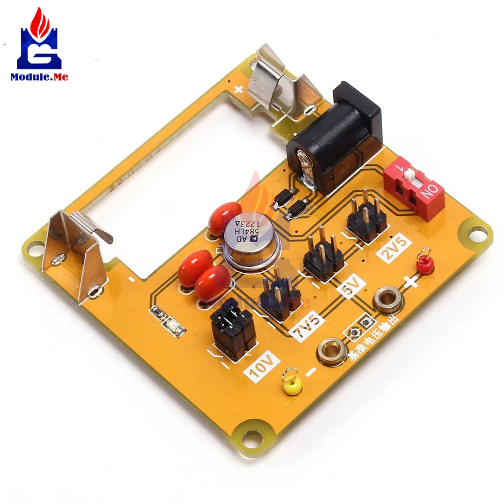 

AD584 High Precision Voltage Reference Module 4-Channel Work on 2.5V/7.5V/5V/10V 4.5-30V Eight-pin Expansion Board Module