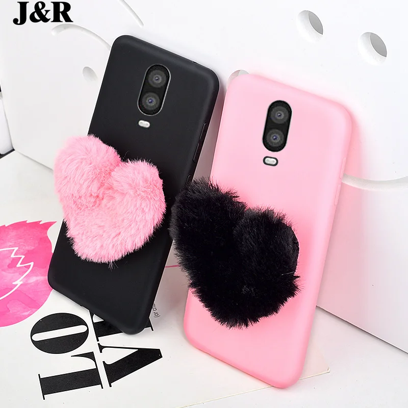 J&R Love Hearts Case For One Plus 6T One plus 6 1+6T OnePlus 5T A5010 5 Silicone Soft TPU Cute Matte Phone Back Cover Cases Gift