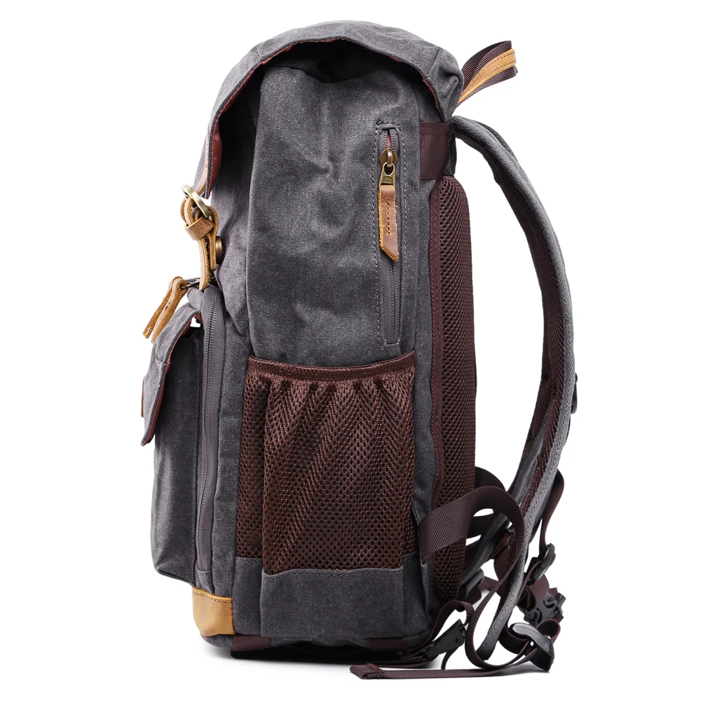Водонепроницаемый трендовый винтажный рюкзак для отдыха и фотосъемки, Холщовая Сумка для камеры штатива, комплект, чехол для объектива, сумки для фото