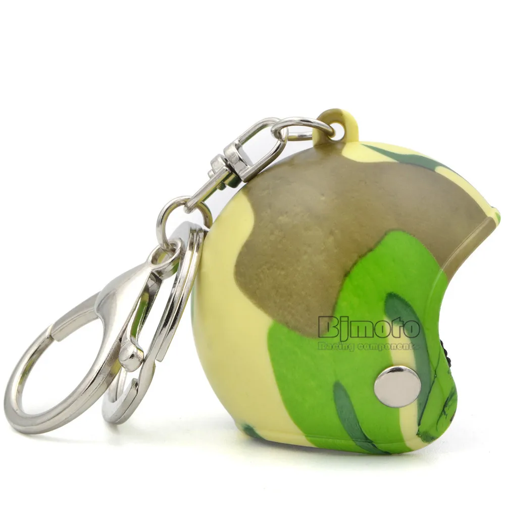 Motorcycle Helmets Key chain Women Men Cute Safety Helmet Car Keychain Bags Hot Key Ring For Kawasaki Honda Yamaha (3)