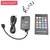 DC5-24V RGB Music controller 20Key RF remote Sound sensor USB RGB controller for 3 way LED Strip 5050 3528 2835 RGB LED Lamp 12V ► Photo 1/6