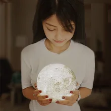 3d печать луна лампа зарядка луна лампа свет луна личный подарок на заказ