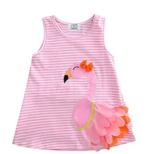 Летнее платье принцессы в полоску без рукавов для маленьких девочек вечерние платья для свадебных торжеств детская повседневная одежда