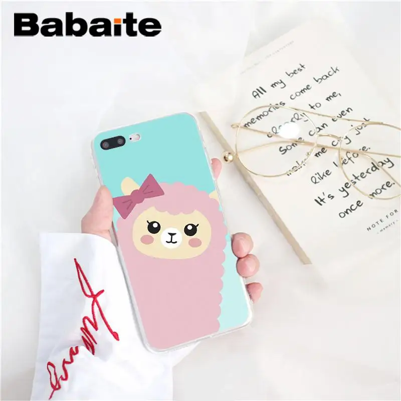 Babaite Lama Llama Alpacas животный черный мягкий чехол для телефона из ТПУ чехол для iPhone 8 7 6 6S Plus X XS MAX 5 5S SE XR 10 Fundas Capa - Цвет: A12