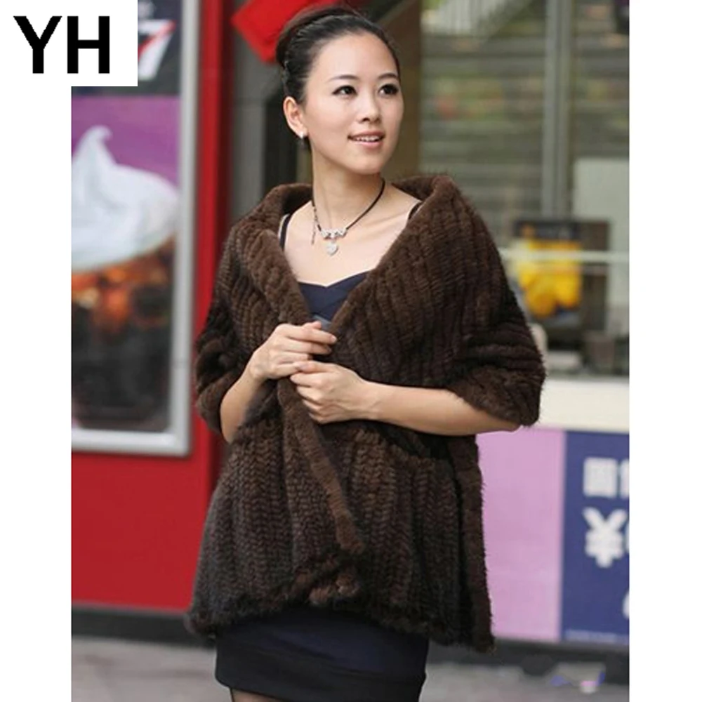 Real Natural Mink Fur Scarf Hot Sale Women Autumn Winter Warm Soft