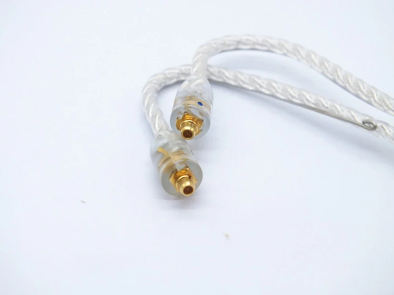 OKCSC MMCX кабель наушников лиц 4 ядра посеребренные медные провода наушников кабели повышенного качества для Shure Westone гарнитура SE535 w60 UE9