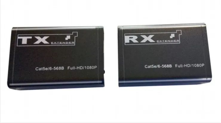  60m HD 1080P HDMI Extender 1x1 Splitter HDMI sender&receiver with Cat6 RJ45 ethernet cable support 