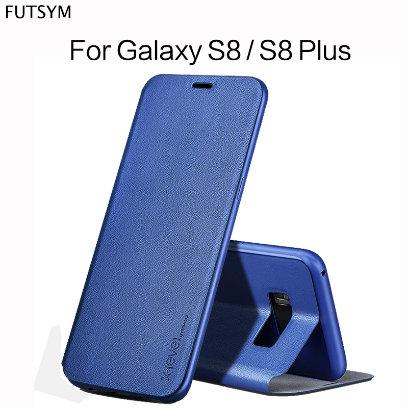 Flip Thin Case 360 Shockproof for Samsung Galaxy S8 Plus Luxury Kickstand Protective Cover Phone Bag |