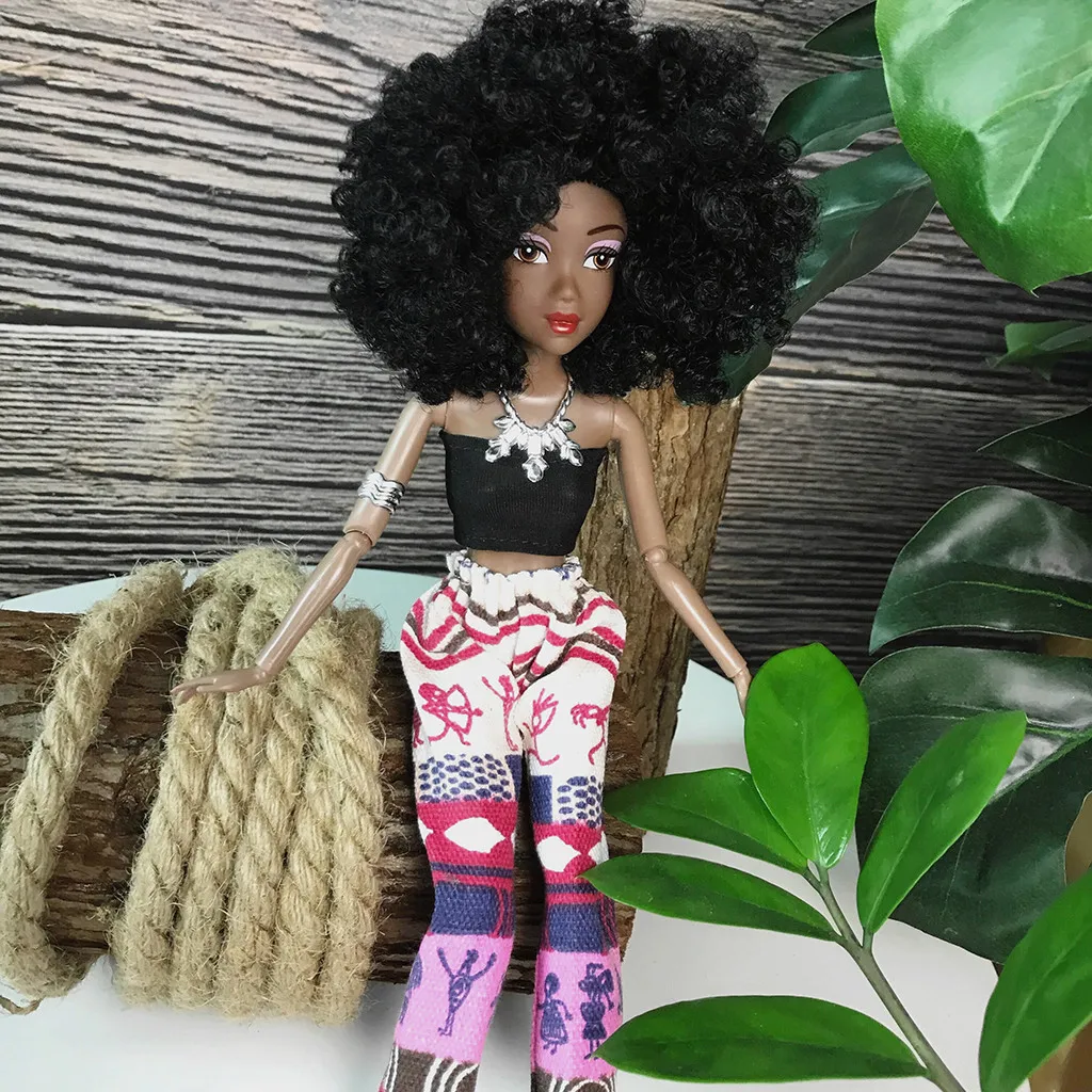 Детские подвижные шарнирные африканские куклы, черная кукла, лучший подарок для детей, девочек, Playmate Boneca Menina, детские куклы, игрушки для девочек