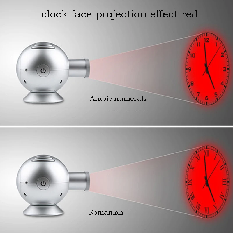 Новые сферические Светодиодные проекционные часы Креативный дом с функцией дистанционного управления Проекционные настенные часы для гостиной кабинет
