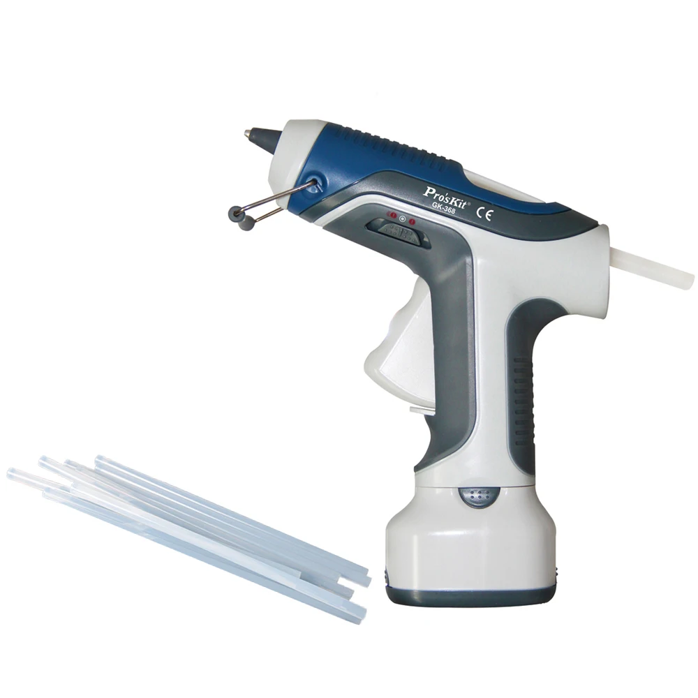Pro'sKit GK 368 7 Вт/6 В Аккумуляторный термоплавкий клеевой пистолет + 10 шт. мм Клей
